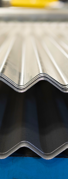 Detalhe de peças de alumínio cilíndricas